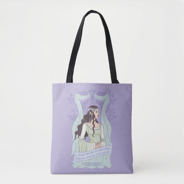 Bolsa Tote ARWEN™ "Compartilhe Uma Vida Com Você" Gráfico (Frente)