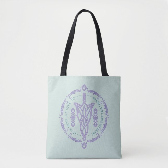 Bolsa Tote ARWEN™ Evenstar Gráfico de Citação (Frente)