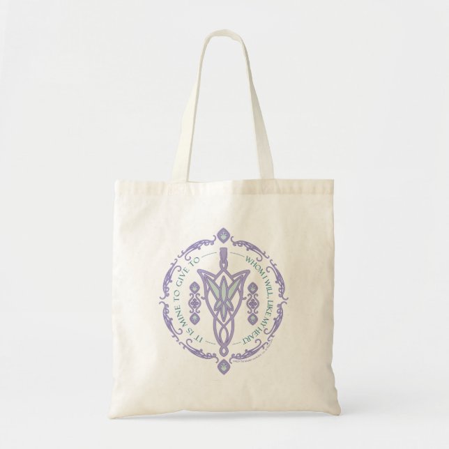 Bolsa Tote ARWEN™ Evenstar Gráfico de Citação (Frente)