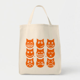 Bolsa Tote As 9 Vidas do Gato Emoji