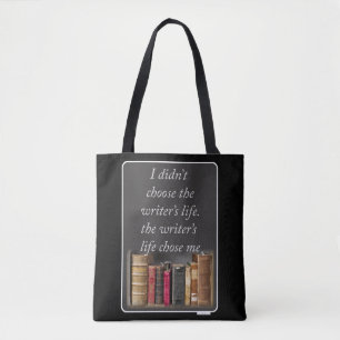 Bolsa Tote As citações da vida dos escritores