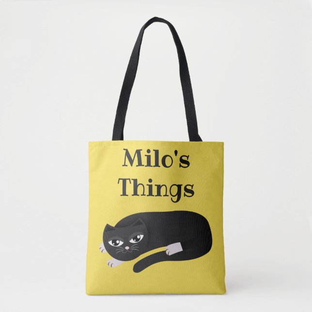 Bolsa Tote As coisas do seu gato (Frente)