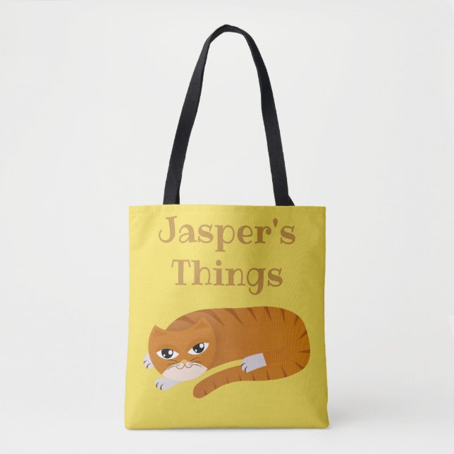 Bolsa Tote As coisas do seu gato (Frente)