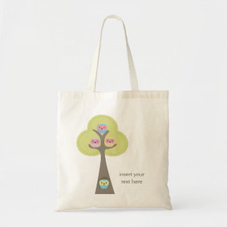 Bolsa Tote As corujas retros personalizaram a mala a tiracolo