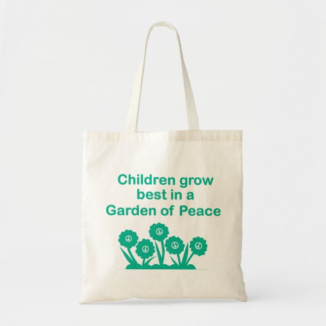 Bolsa Tote As crianças crescem as melhores em um jardim da (Frente)
