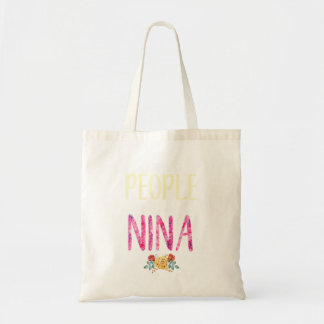 Bolsa Tote As Crianças Me Chamam Nina Flores Florais