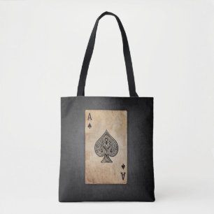Bolsa Tote Ás de espadas travesseiro decorativo