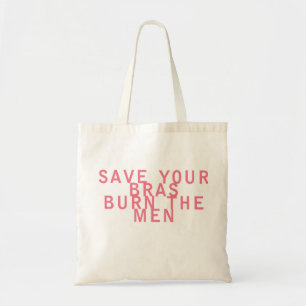 Bolsa Tote As economias do feminismo seus sutiãs queimam os