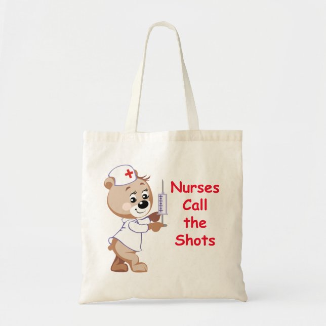 Bolsa Tote As enfermeiras chamam os tiros - urso da (Frente)
