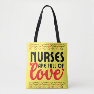 Bolsa Tote As enfermeiras estão cheias de Amor - Enfermeira
