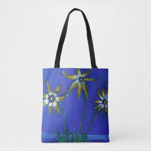 Bolsa Tote As flores que pintam o costume toda sobre -