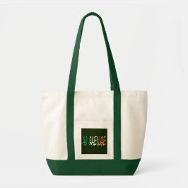 Bolsa Tote As Gaeilge sobrepôs-se à rubrica Irish Flag