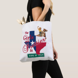 Bolsa Tote As Garotas Do Texas São Mais Bonitas ( Sua CIDADE