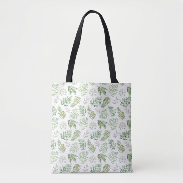 Bolsa Tote As hortaliças da floresta modelam (Frente)