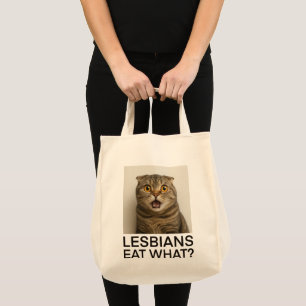 Bolsa Tote As lésbicas Comem O Quê Engraçado