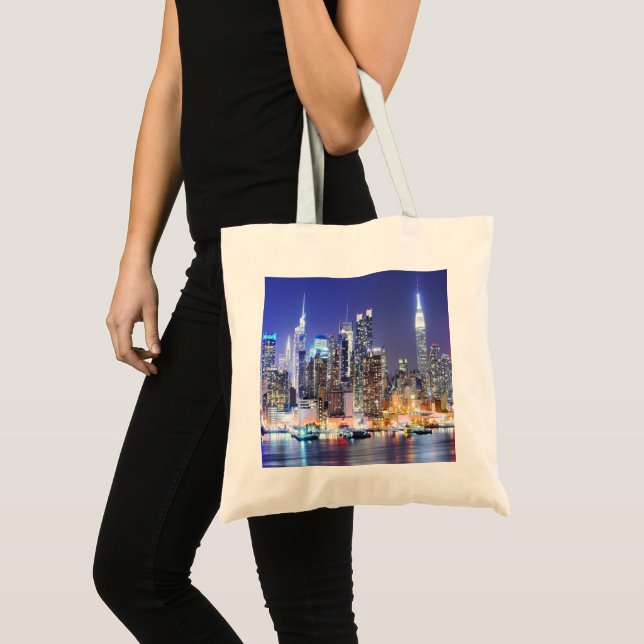 Bolsa Tote As Luzes Noturnas da Cidade (Frente (produto))