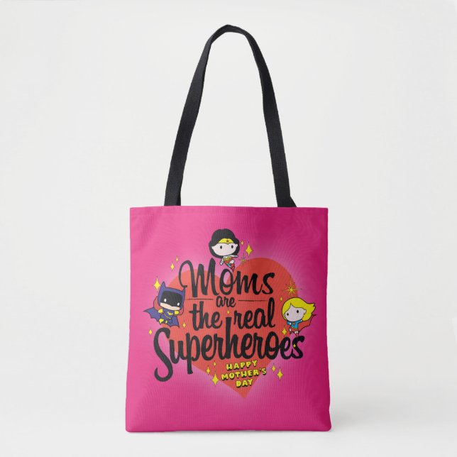 Bolsa Tote As mães São Os Verdadeiros Super-Heróis (Frente)