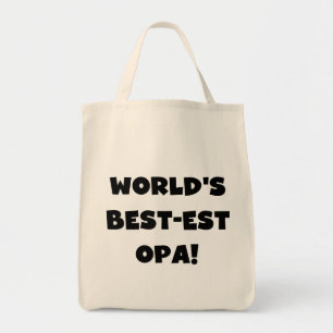 Bolsa Tote As melhores t-shirts e presentes de texto preto Op