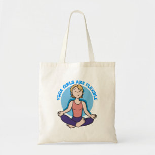 Bolsa Tote As meninas da ioga são ioga flexível