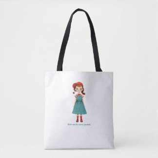Bolsa Tote As meninas podem fazer mais.. ponto final - edição