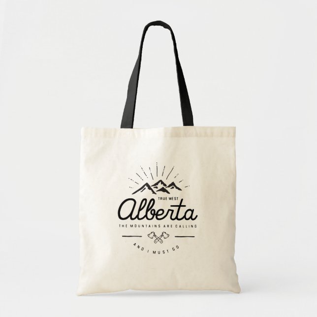 Bolsa Tote As Montanhas Alberta estão chamando de "Eu Preciso (Frente)