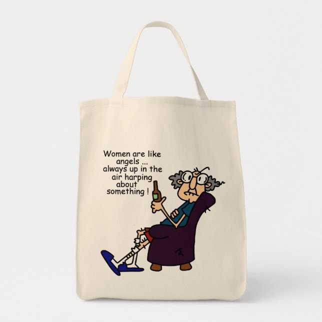 Bolsa Tote As Mulheres São Como Anjos (Frente)