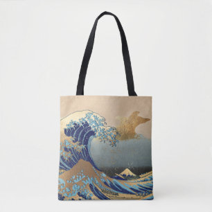 Bolsa Tote As ondas do Excelente em Kanagawa