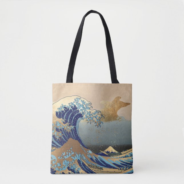 Bolsa Tote As ondas do Excelente em Kanagawa (Frente)