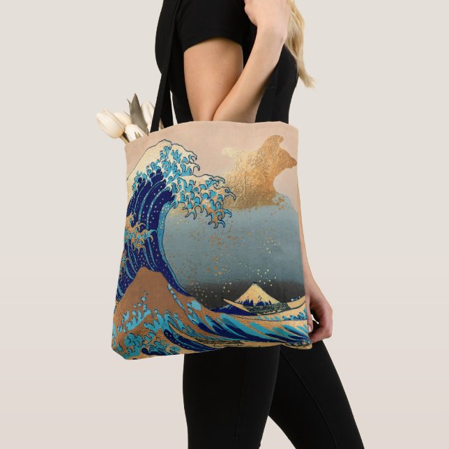 Bolsa Tote As ondas do Excelente em Kanagawa (Close Up)