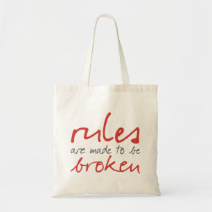 Bolsa Tote As Regras São Feitas Para Ser Quebrada