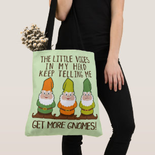 Bolsa Tote As vozes de Littles obtêm mais gnomos