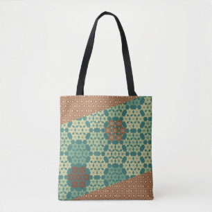 Bolsa Tote Asanoha and Kikkou Pattern
