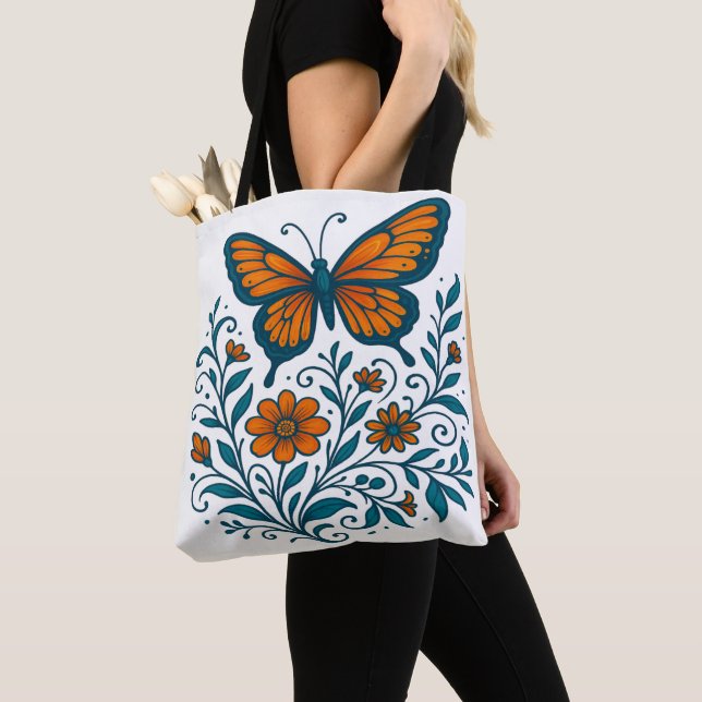 Bolsa Tote Asas da Harmonia do Jardim (Close Up)