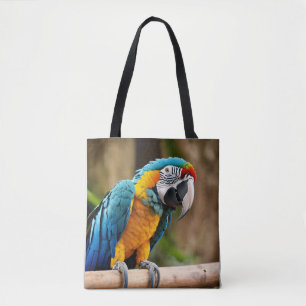 Bolsa Tote Asas de Cor: A Macaw