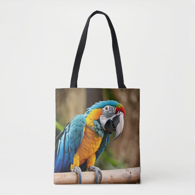 Bolsa Tote Asas de Cor: A Macaw (Frente)