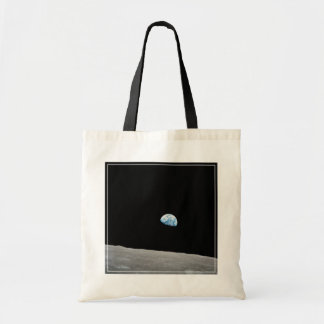 Bolsa Tote Ascensão Da Terra Acima Do Horizonte Lunar.