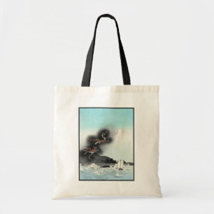 Bolsa Tote Ascensão do Dragão Oceânico para Fuji HOKUSAI U