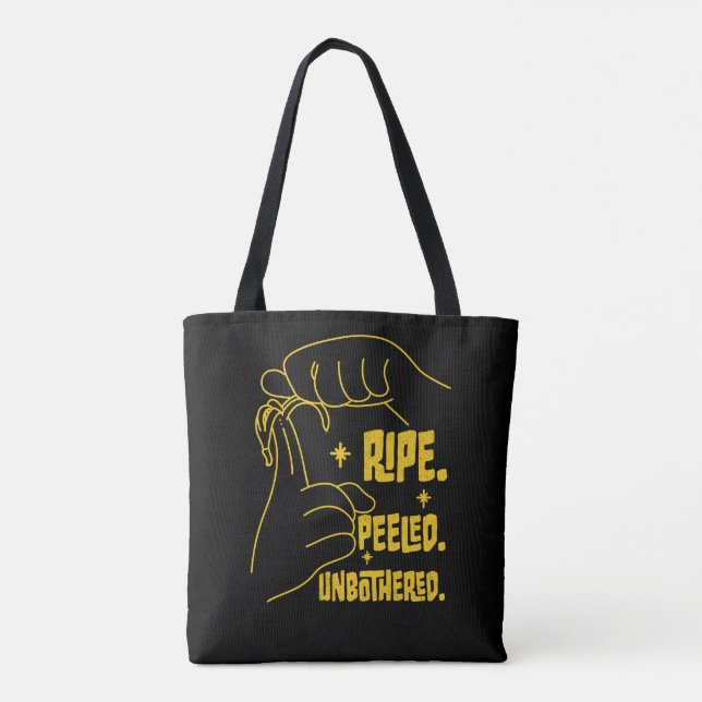 Bolsa Tote ASL Banana Design - Ripe, Peeled, Unbothered   (Verso)