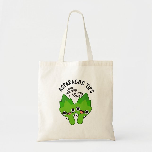 Bolsa Tote Aspargos Dicas Engraçadas Veggie Pun (Frente)