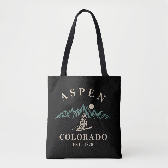 Bolsa Tote Aspen Colorado ski (Frente)