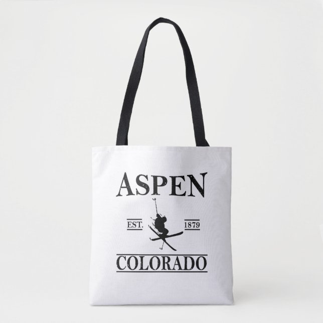 Bolsa Tote Aspen Colorado ski (Frente)