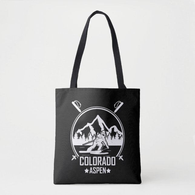 Bolsa Tote Aspen Colorado ski (Frente)