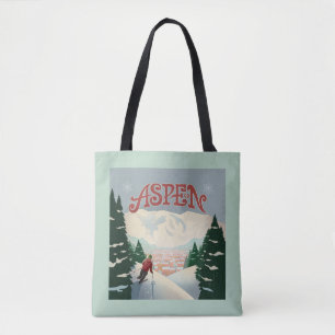 Bolsa Tote Aspen Skier   Colorado