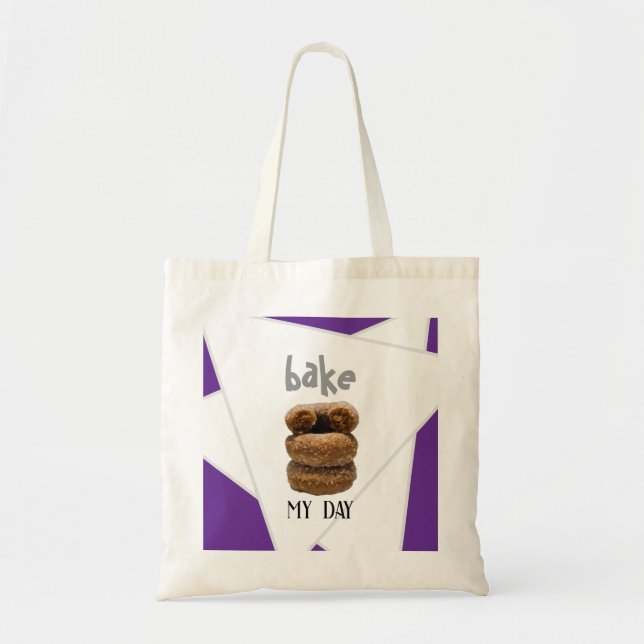 Bolsa Tote Assar Roxo Meu Dia (Frente)
