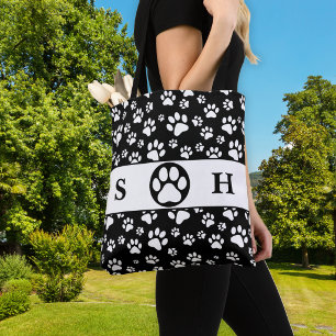 Bolsa Tote Assinatura Patas Preto e Branco 