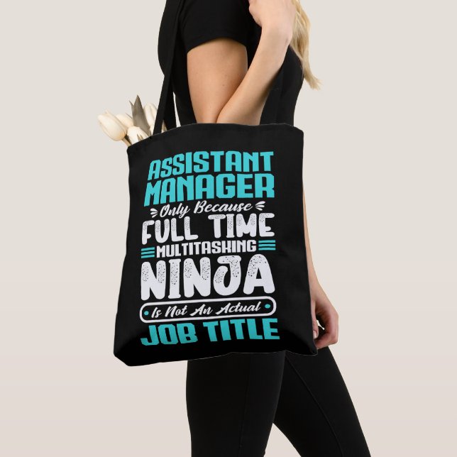 Bolsa Tote Assistant Manager Job Title professional work Gift (Close Up)