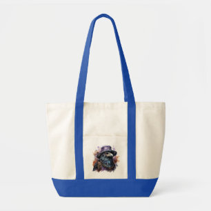 Bolsa Tote Assistente de Aquarelas Raven Bird