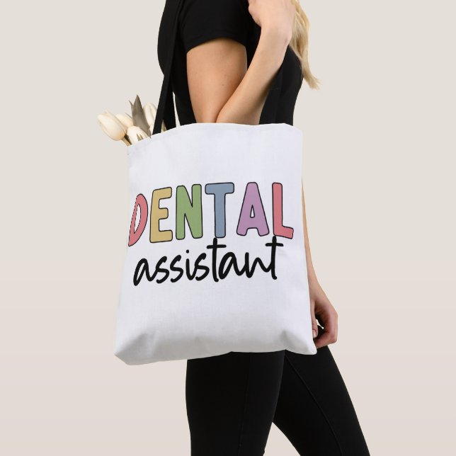 Bolsa Tote Assistente dentário | Presentes para Dentista Assi (Close Up)