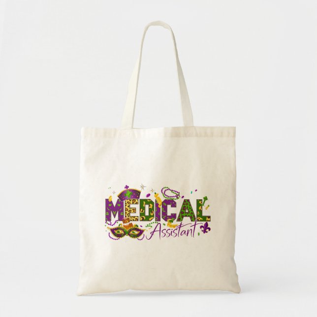 Bolsa Tote Assistente médico - Mardi Gras (Frente)