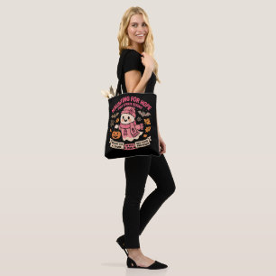 Bolsa Tote Assombrando o Fantasma Rosa Esperança